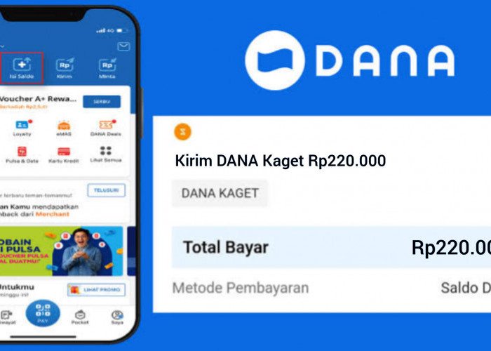 Berikut Ini Cara Mudah Cairkan Saldo Gratis Senilai Rp220.000 Lewat Fitur DANA Kaget, Wajib Coba!