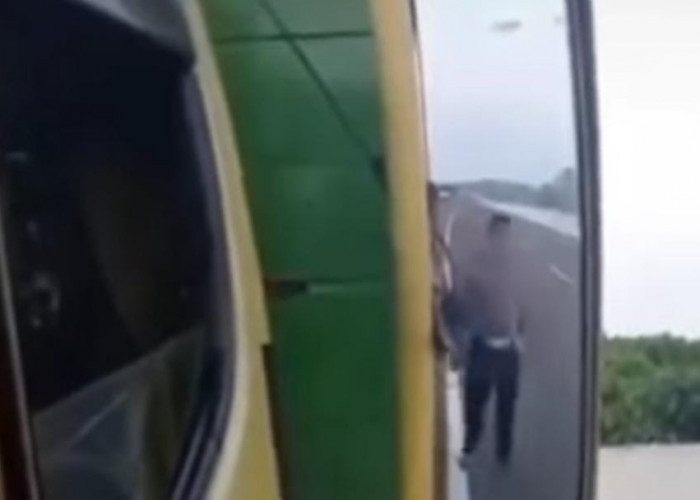 Aksi Arogan Oknum Petugas PJR, Diduga Main Tangan ke Sopir Truk di Jalan Tol, Videonya Viral di Medsos