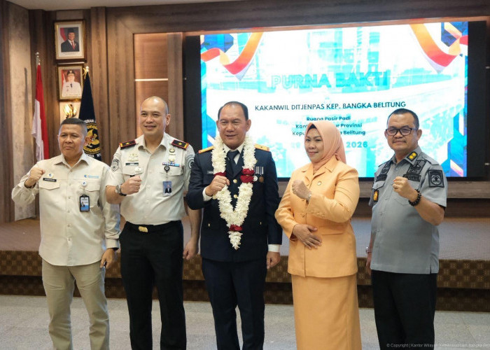 Kakanwil Kemenkum Babel Hadiri Pelepasan Purna Bakti Kakanwil Ditjen Pemasyarakatan Babel