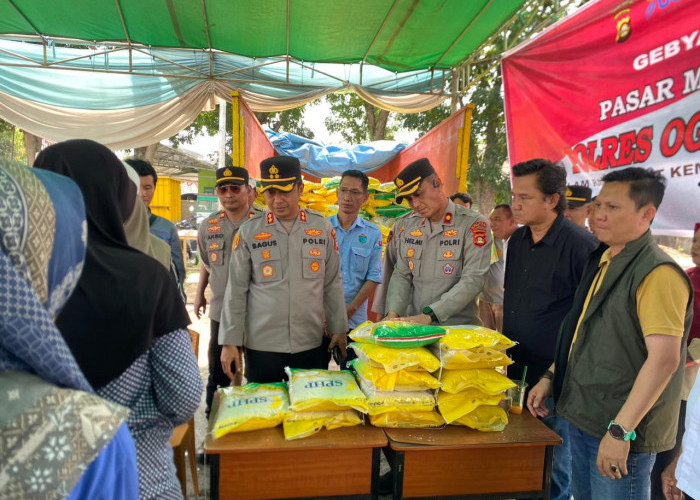 Peringati HUT Kemerdekaan RI ke-80, Polres Ogan Ilir Kolaborasi Perum Bulog Gelar Gerakan Pangan Murah