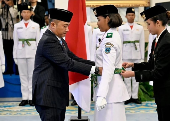 76 Pelajar Resmi Dikukuhkan sebagai Paskibraka 2025, Dua Wakil Sumsel Siap Kibarkan Merah Putih di Istana