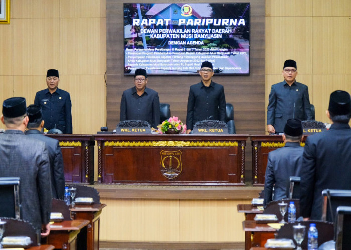 DPRD Muba Sampaikan Tujuh Raperda Usulan Pemerintah Daerah Kabupaten Muba Tahun 2023