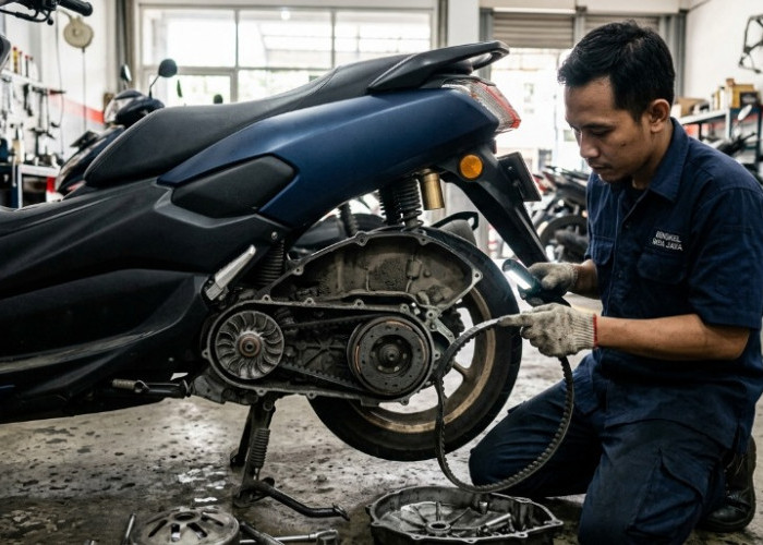 Jangan Tunggu Motor Matic Mogok di Jalan! Ini 7 Penyebab V-Belt dan Kampas Kopling Cepat Aus