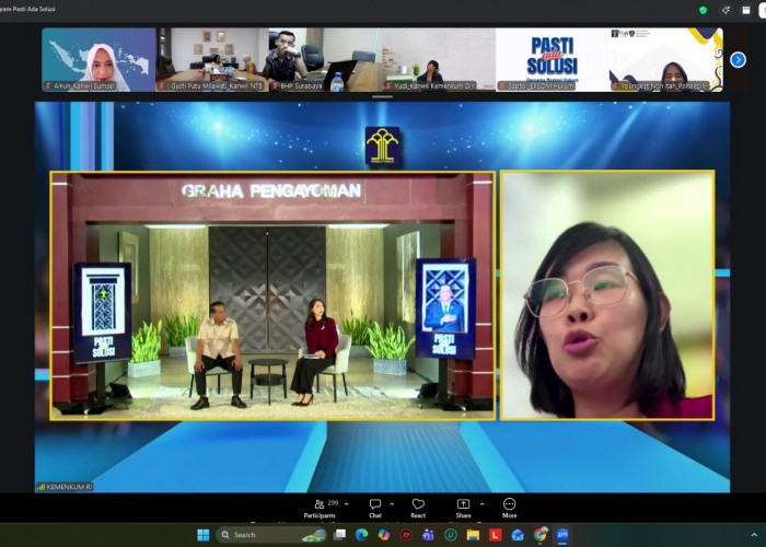 Dukung Layanan Publik yang Responsif, Kemenkum Sumsel Ikuti Forum Pengaduan ‘PASTI ADA SOLUSI’ Bersama Menteri