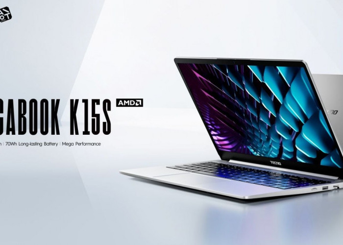 TECNO MEGABOOK K15S Resmi Hadir di Indonesia, Bawa Ryzen 5 dan 9 Port