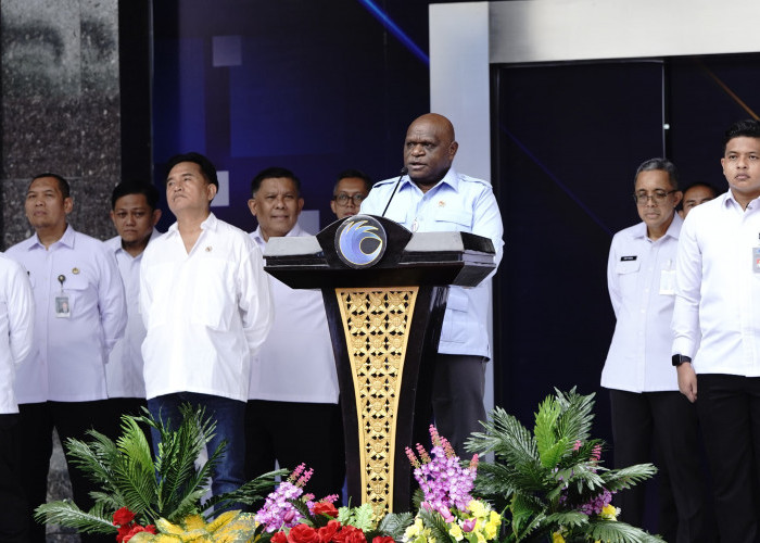 Jajaran Kanwil Kemenkum Babel Ikuti Apel Pagi Bersama, Ini Pesan Penting dari Menteri HAM Natalius Pigai
