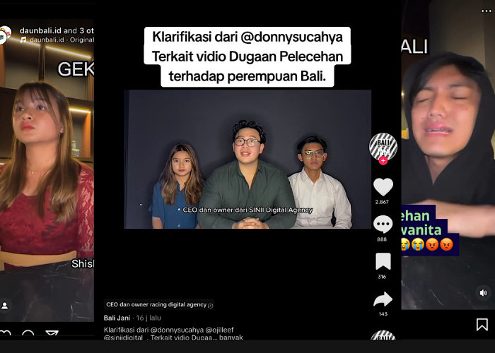 Video ‘Gek Bali’ Viral Ramai Dikecam Netizen Diduga Lecehkan Wanita Bali, Donny Sucahya Buru-buru Minta Maaf 