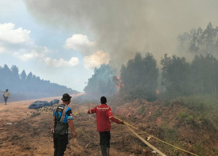 Patroli Udara dan Dropping Air Sasar Desa Karangsia, Perkuat Mitigasi Karhutla Polres OKI