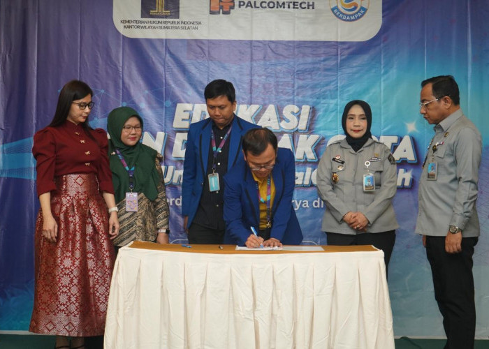 Kemenkum Sumsel dan Palcomtech Perkuat Ekosistem Inovasi Melalui Edukasi Paten dan Hak Cipta