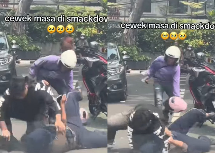 Seorang Pria Nekat Smackdown Pacarnya di Jalan, Warga Sekitar Kejadian Kompak Usir Sang Pria