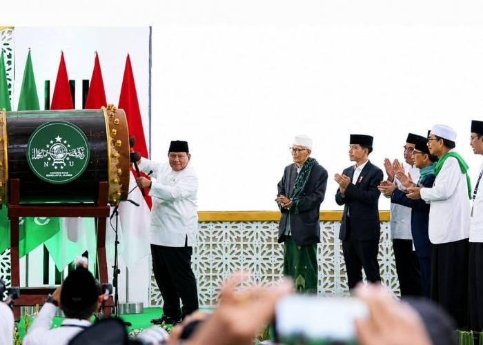 Buka Muktamar ke-35 NU, Prabowo Janji Hadir Lagi di Penutupan dan Singgung Kartu Anggota NU