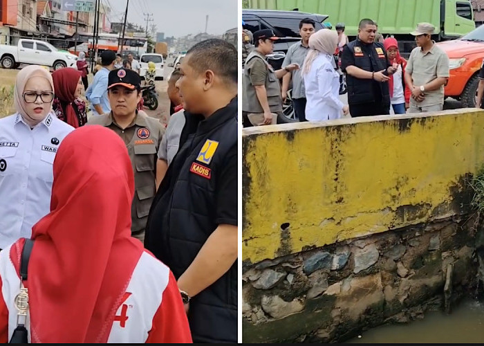 Tugas Pertama Plt Kadis PUPR Banyuasin Gantikan Pejabat Tersandung Korupsi, Tinjau Banjir di Talang Kelapa  