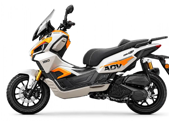 Skuter Adventure Gagah Aveta Falcon 180, Touring Sambil Bikin Konten Dilengkapi Kamera Dasbor 