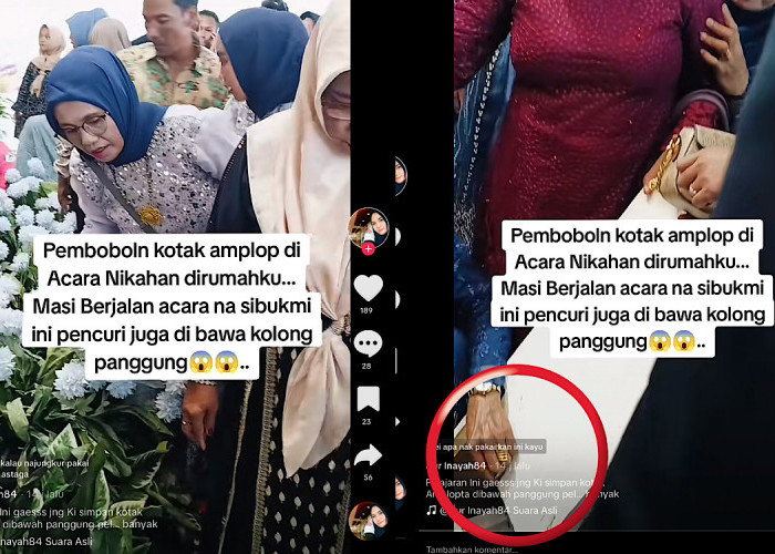 Viral Pencuri Kuras Kotak Amplop Kondangan, Pelaku Sudah Menunggu Dibawah Panggung