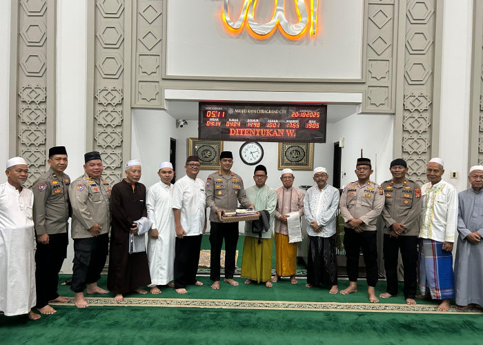 Dirbinmas Polda Sumsel Safari Subuh di Masjid Raya CGC Palembang