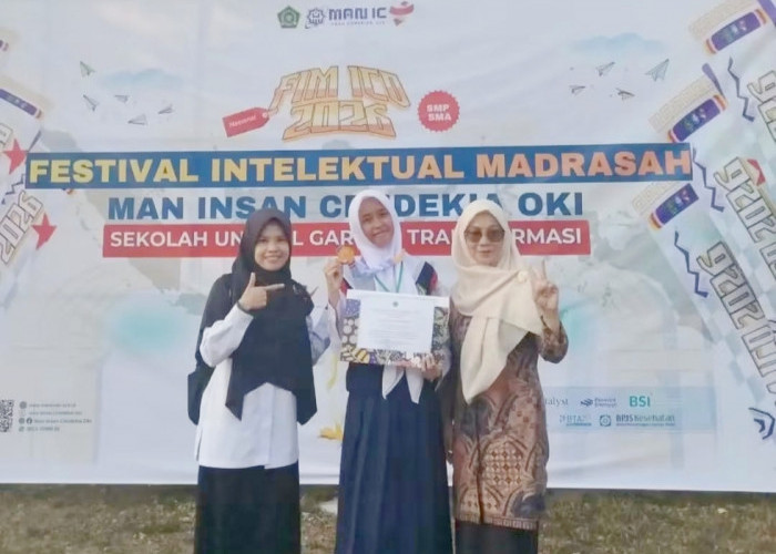 LUAR BIASA! Siswi MTsN 2 Ogan Ilir Aisyah Putri Nurhanifah, Raih Medali di Festival Intelektual Madrasah
