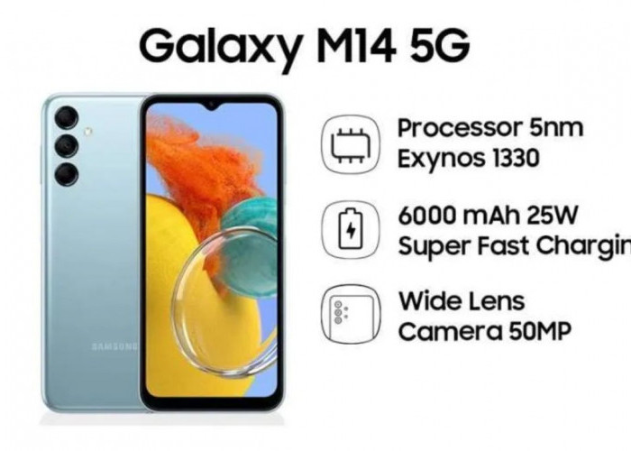 Samsung Galaxy M14 5G Pilihan HP 5G Murah Fitur Bagus untuk Performa Andal Kreator