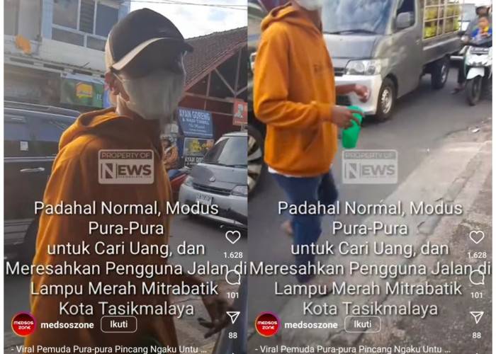 Pura-Pura Pincang di Lampu Merah, Pemuda di Tasikmalaya Ini Malah Kena Semprot Bapak-Bapak