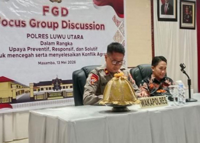Ketua DPRD Luwu Utara Hadiri FGD di Polres