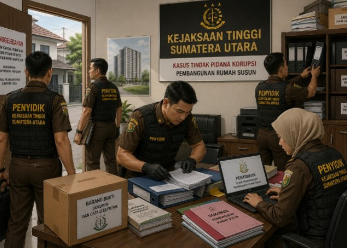 Bongkar Dugaan Korupsi Proyek Rumah Susun Rp64 Miliar, Kejati Sumut Geledah Kantor Satker PKP