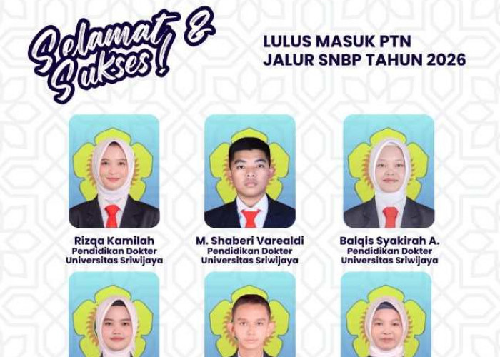Jadi Bukti Kualitas, SMAN 1 Indralaya Ogan Ilir Luluskan 54 Siswanya ke PTN Ternama di Indonesia Tanpa Tes