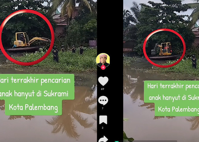 Alat Berat Keruk Drainase Di Lokasi Anak Tenggelam Di Perumahan Sukajaya Palembang, Infonya Ini Hari Terakhir 