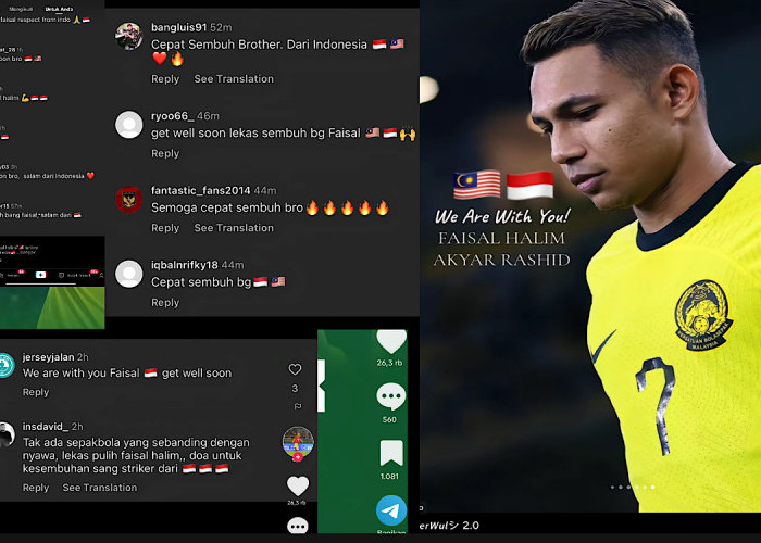 Fans Selangor FC Malaysia Ucapkan Terimakasih Dukungan Netizen Indonesia pada Faisal Halim