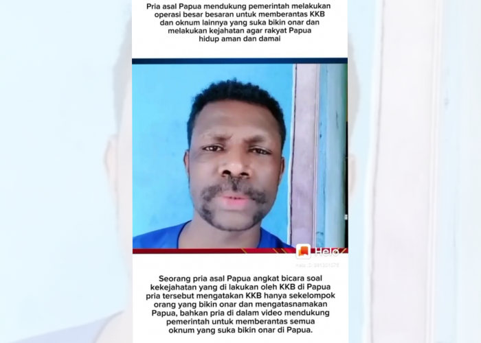 Tegas! Pria asal Papua Tantang Pemerintah Indonesia Operasi Besar-Besaran Berantas KKB