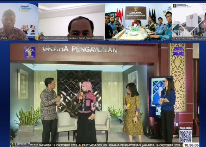 Kanwil Kemenkum Babel Ikuti PASTI ADA SOLUSI, Berbagai Aduan Masyarakat Jadi Sorotan