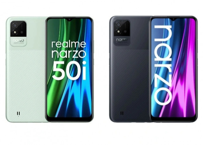 Realme Narzo 50i Ponsel Cerdas Prosesor Octa-Core dan Desain Tahan Percikan Air, Harga Terjangkau! 