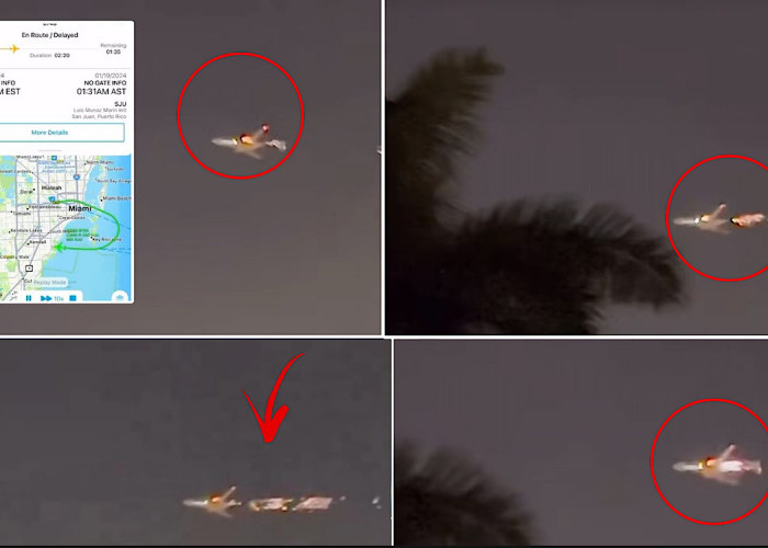 Momen Mengerikan Jet Atlas Air Boeing 747 Terekam Kamera Terbakar di Udara, Bagaimana Kondisi Penumpang?