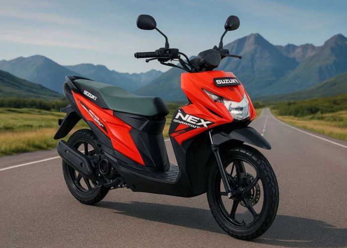 Suzuki NEX Crossover 115 cc:  Skuter Matik Bergaya Adventure Ringkas, Ditenagai Mesin yang Andal! 