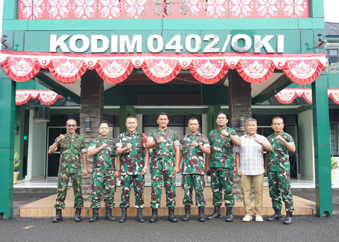 Pindah Markas di Cinta Manis Ogan Ilir, Danbrigif 8 Kunjungi Kodim 0402/OKI