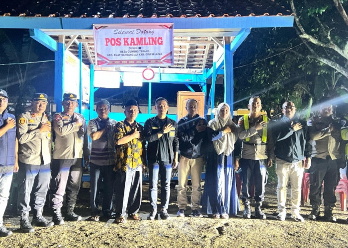 Program SAROMA Hadir di OKU Selatan, Polisi Intensifkan Ronda Malam Bersama Warga