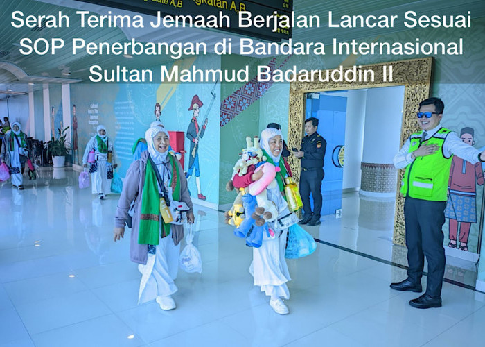 Debarkasi Haji Kloter 7 Tiba di Palembang,  444 Jemaah Haji Antara Asal Provinsi Babel 