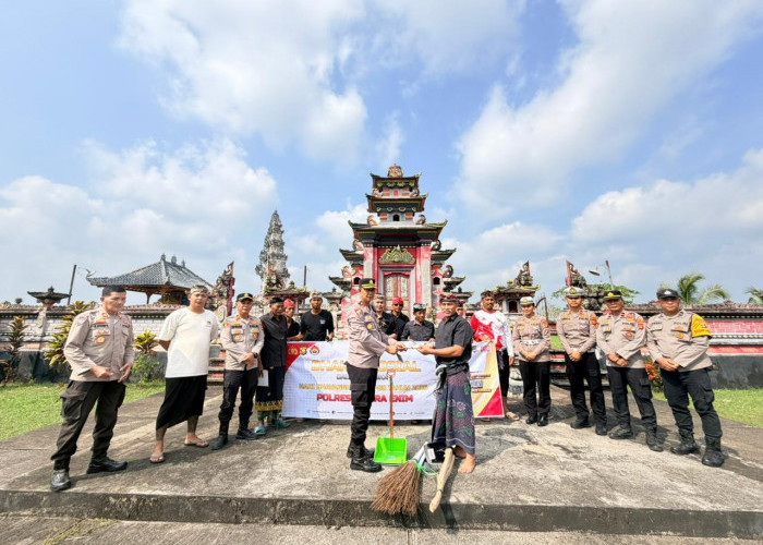 Sambut Hari Bhayangkara ke-80, Polres Muara Enim Tebar Kepedulian di Desa Trans Bali