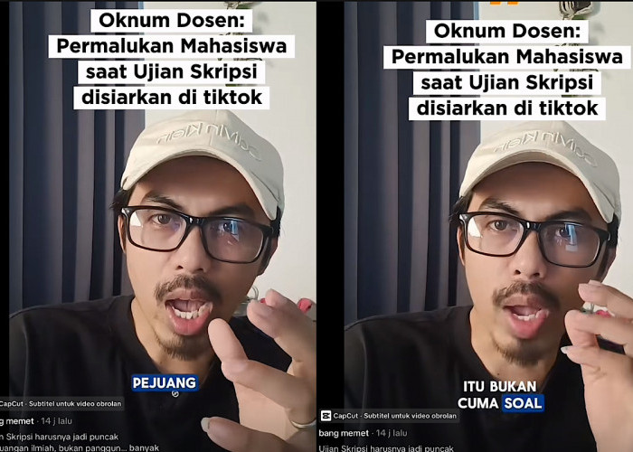 PRIHATIN, Dosen Permalukan Mahasiswa Saat Live Sidang Skripsi Seperti Menampar Muka Sendiri