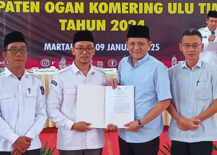 Ajakan Enos-Yudha Usai KPU Tetapkan sebagai Bupati dan Wakil Bupati Terpilih OKU Timur Periode 2025-2030