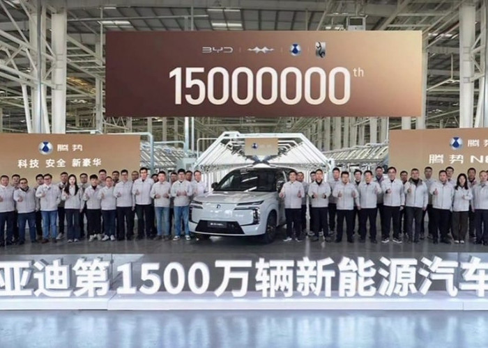 BYD Cetak Rekor Dunia, Produksi 15 Juta Kendaraan Listrik dalam Waktu Singkat