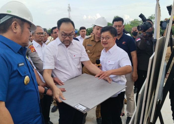 Gubernur Sumatera Selatan Hadiri Ground Breaking Pabrik Granit di Ogan Ilir