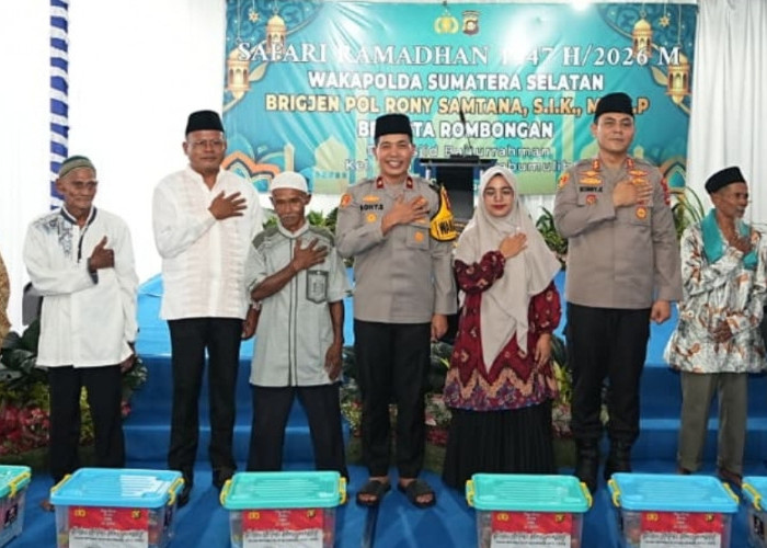 Safari Ramadhan di Prabumulih, Wakapolda Sumsel Brigjen Rony Samtana Salurkan Bantuan dan Perkuat Kamtibmas
