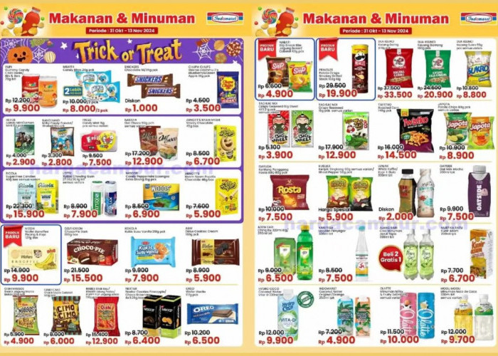 Diskon Gede di Indomaret! Nikmati Promo Makanan dan Minuman dengan Harga Spesial 6 November 2024