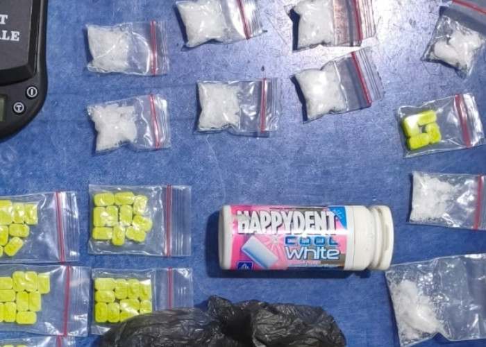 Dua Mahasiswa Ditangkap, Polisi Sita Sabu dan 54 Pil Logo Redbull di Musi Banyuasin