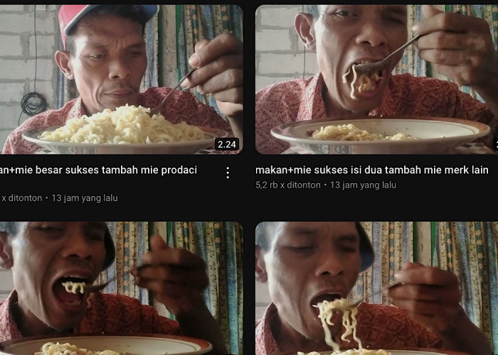 Yoto Kebo Konten YouTube Makan Mie Melulu, Netizen Kasihan Minta Tolong Subscrib Agar Bisa Makan yang Lain 