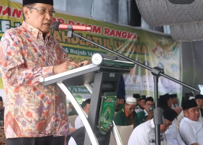 Harlah NU ke-103 di Lalan Muba Dihadiri Gubernur Sumsel dan Mustasyar PBNU Prof. Dr. KH. Said Aqil Siroj