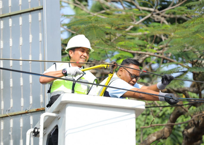 Kick Off Penataan Kabel Internet, Ratu Dewa: Palembang Bebas Kabel Semrawut