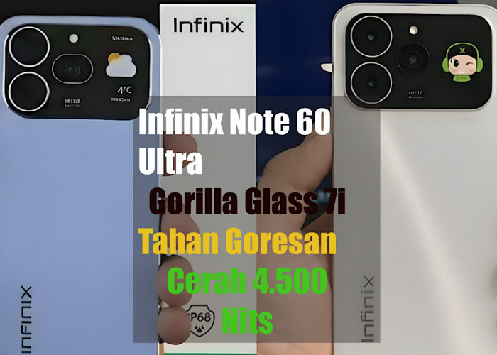 Infinix Note 60 Ultra Punya Layar Terlapis Gorilla Glass 7i, Tahan Atas Goresan Cerah Hingga 4.500 Nits