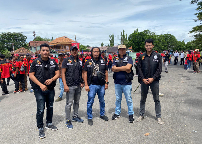 Amankan Peringatan Hari May Day di Taman Segitiga Emas Kayuagung, Ratusan Personel Polres OKI Diterjunkan 