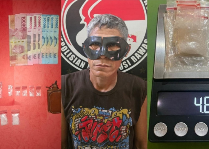 Sabu Disembunyikan di Pondok Kebun Sawit, Tim Elang Musi Bergerak: Pria 46 Tahun Ditangkap di Musi Rawas