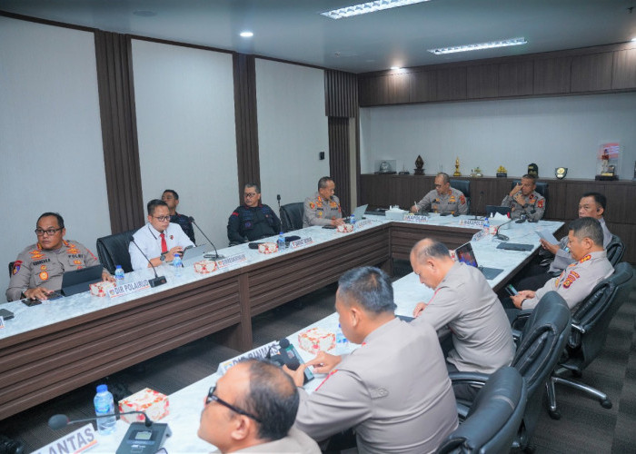 Polrestabes Palembang Paparkan Simulasi Sistem Pengaman Pilkada 2024